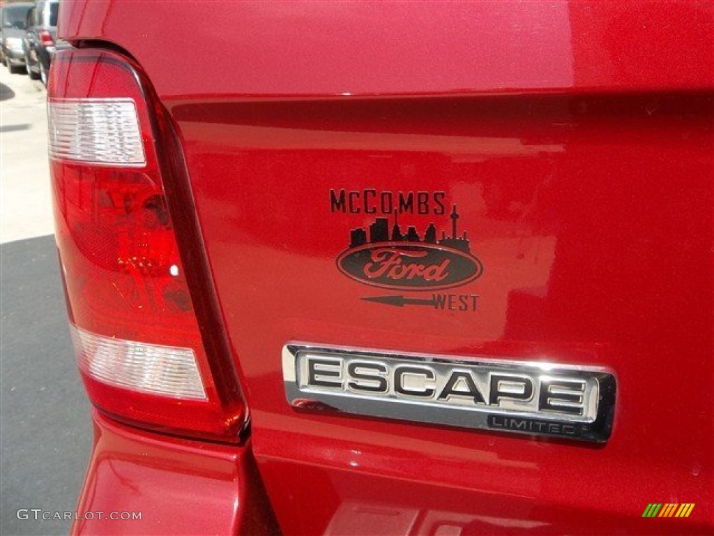2010 Escape Limited V6 - Sangria Red Metallic / Charcoal Black photo #5