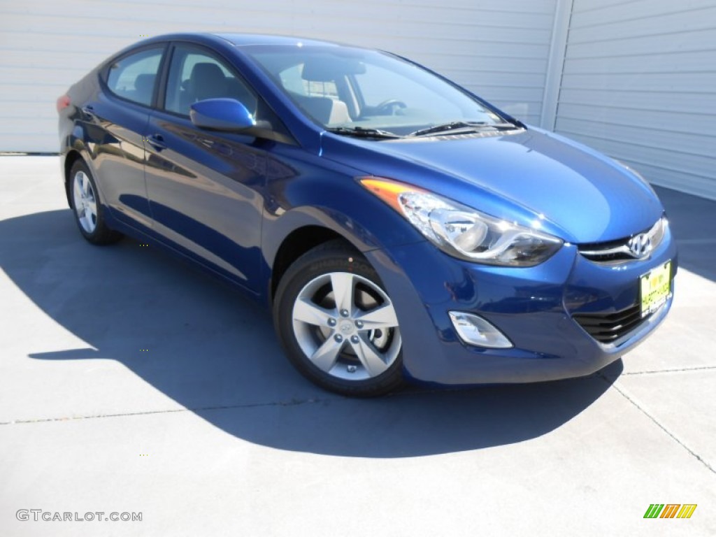 2013 Elantra GLS - Atlantic Blue / Gray photo #1