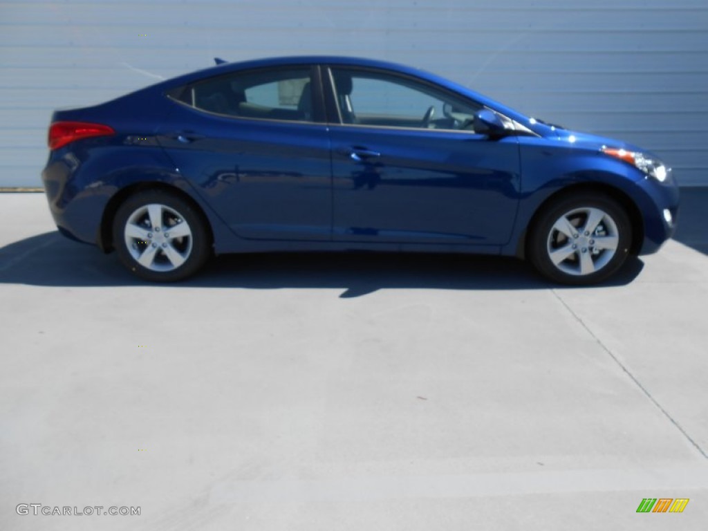 2013 Elantra GLS - Atlantic Blue / Gray photo #3