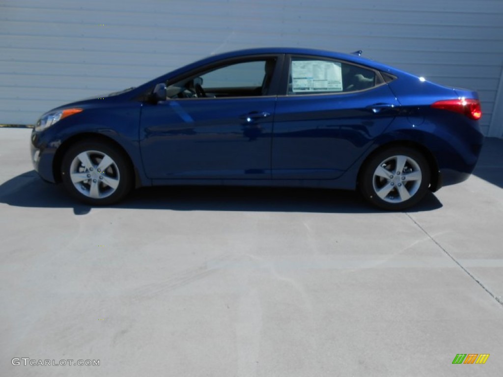 2013 Elantra GLS - Atlantic Blue / Gray photo #6