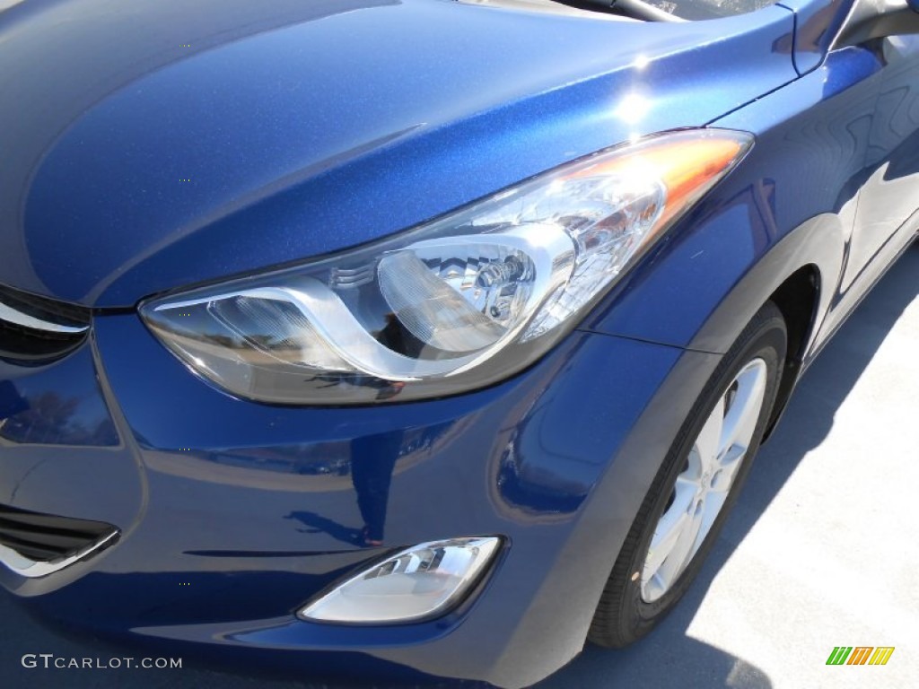 2013 Elantra GLS - Atlantic Blue / Gray photo #9