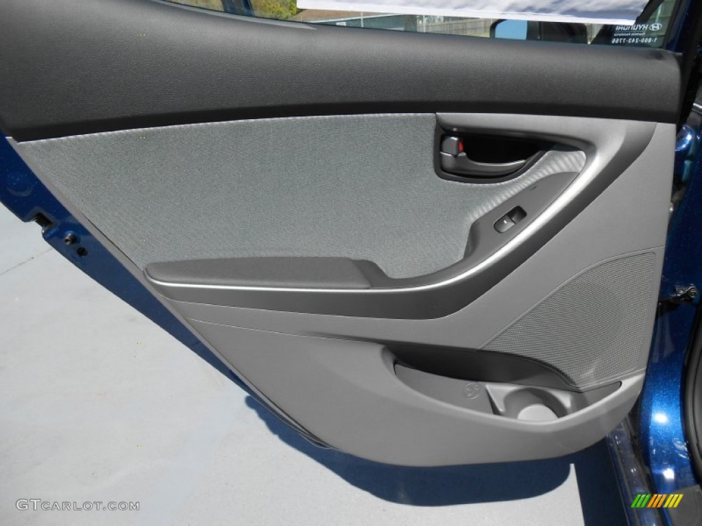 2013 Elantra GLS - Atlantic Blue / Gray photo #18
