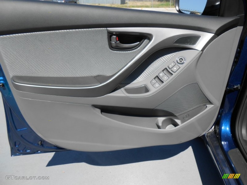 2013 Elantra GLS - Atlantic Blue / Gray photo #20