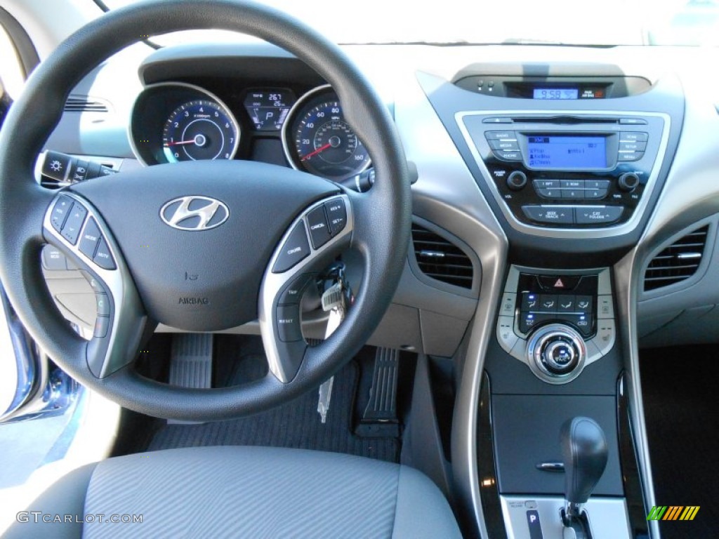 2013 Elantra GLS - Atlantic Blue / Gray photo #24
