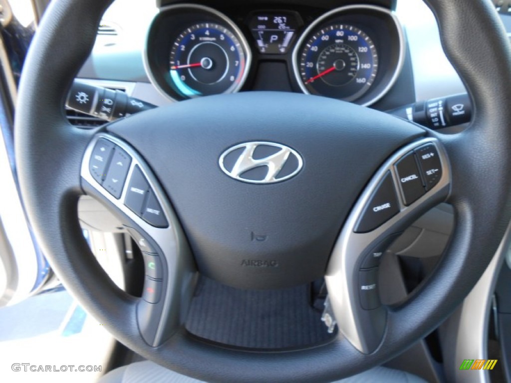 2013 Elantra GLS - Atlantic Blue / Gray photo #29