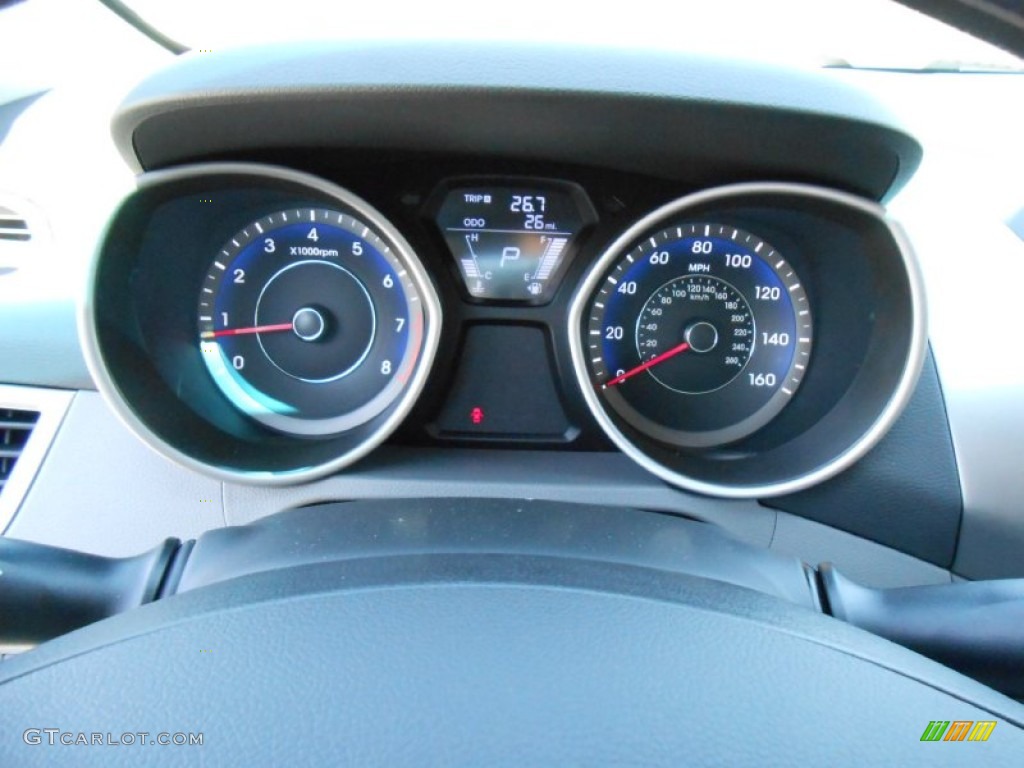2013 Elantra GLS - Atlantic Blue / Gray photo #30