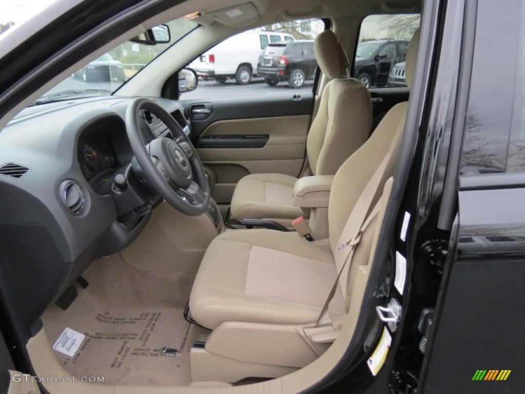Dark Slate Gray/Light Pebble Interior 2014 Jeep Compass Sport Photo #78666331