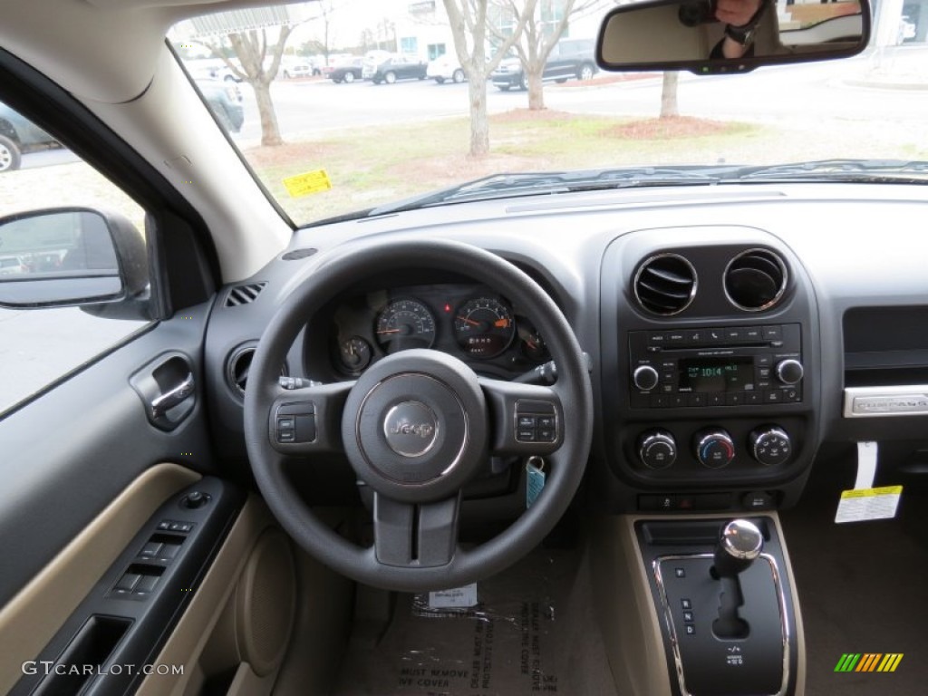 2014 Jeep Compass Sport Dark Slate Gray/Light Pebble Dashboard Photo #78666385