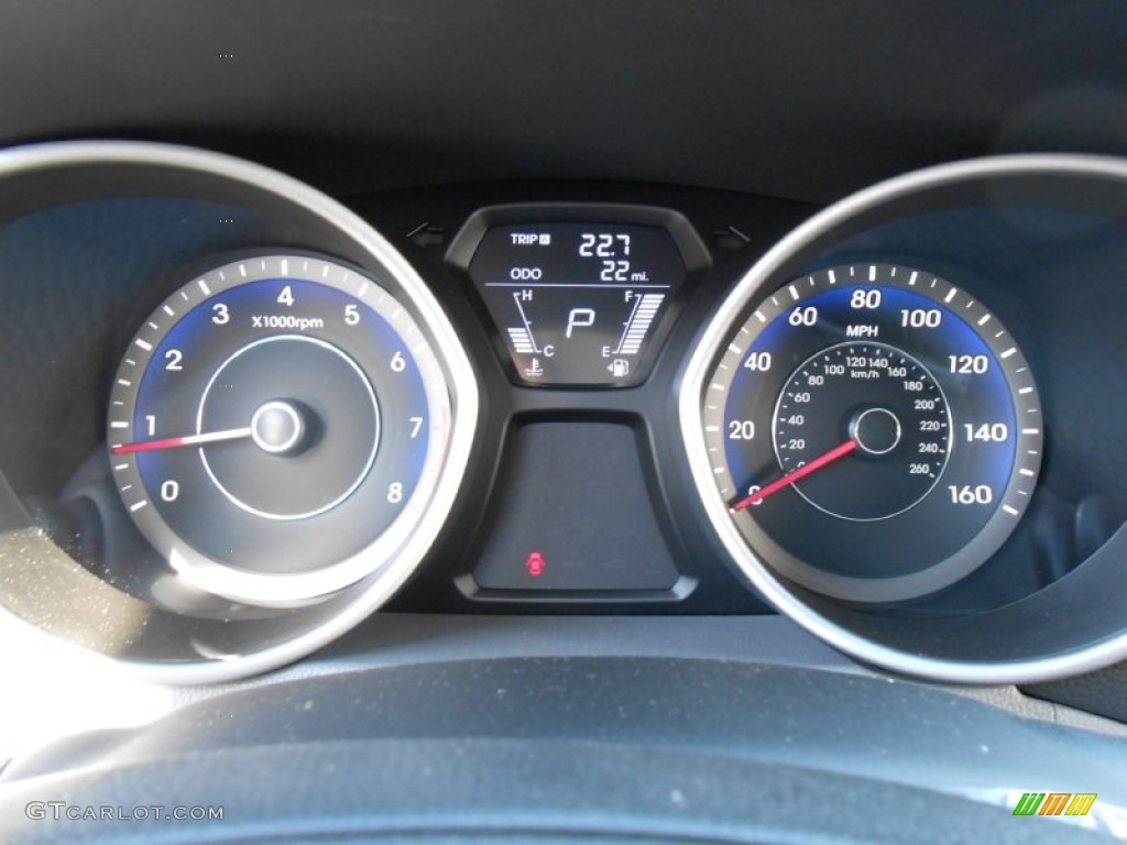 2013 Hyundai Elantra Coupe SE Gauges Photos