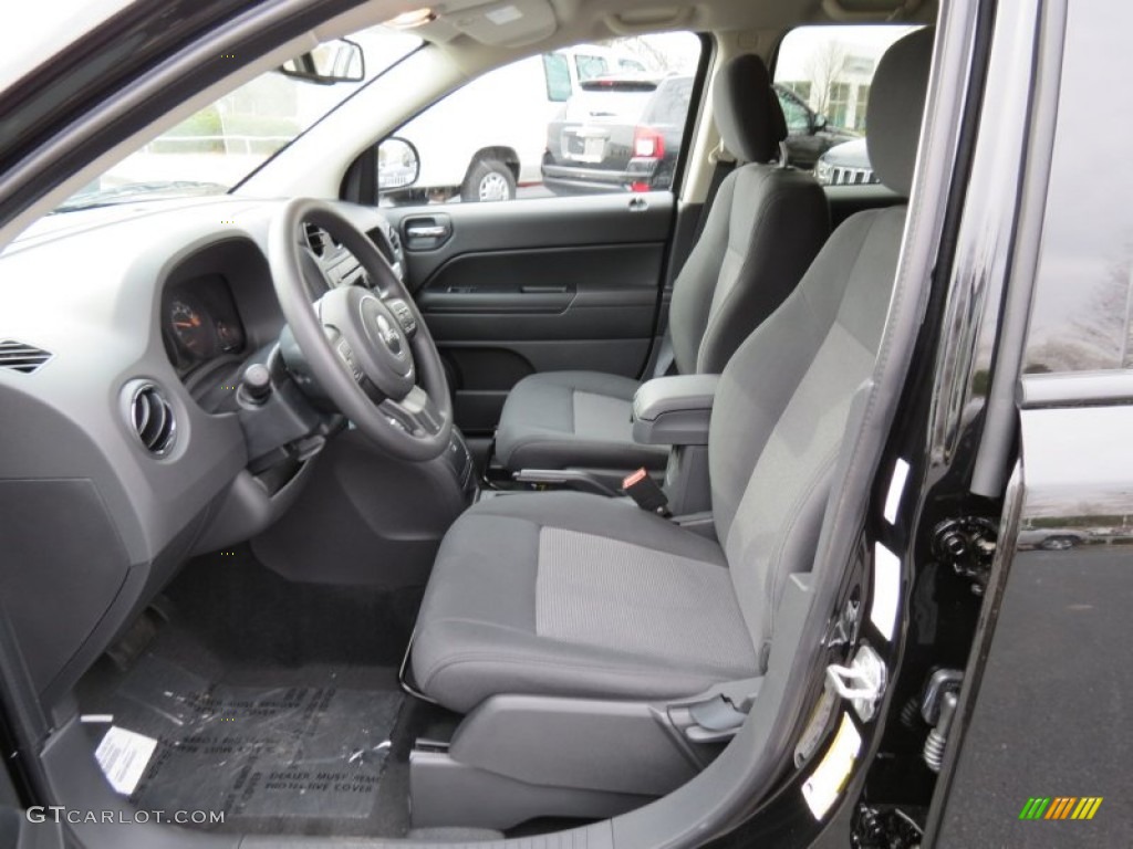 Dark Slate Gray Interior 2014 Jeep Compass Sport Photo #78666605