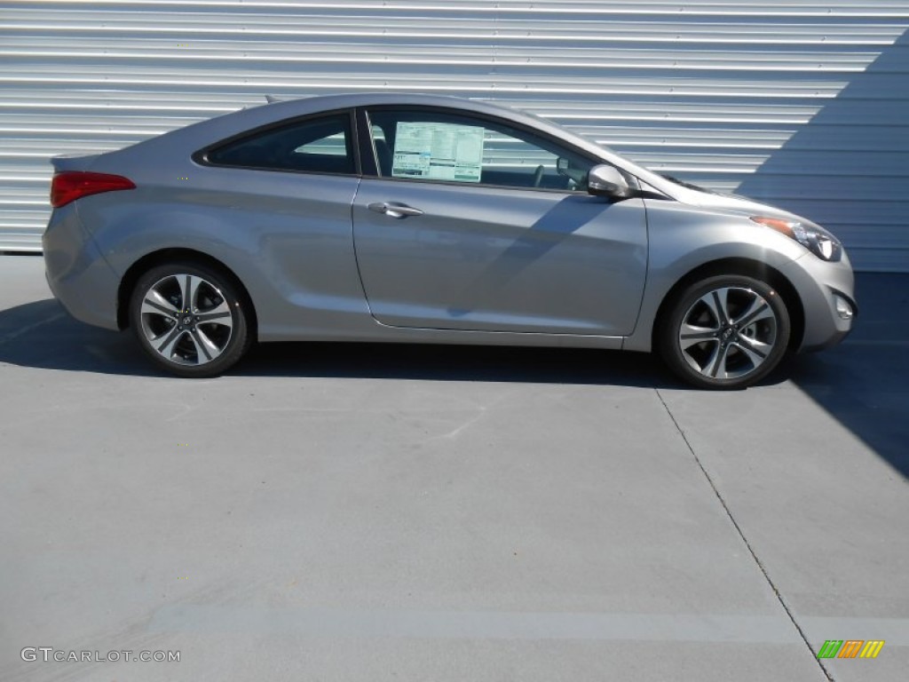 2013 Elantra Coupe SE - Titanium Gray Metallic / Gray photo #3