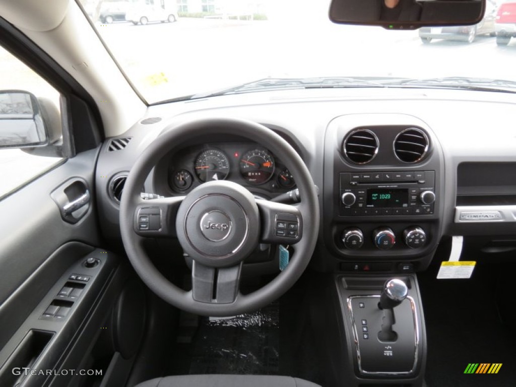 2014 Jeep Compass Sport Dark Slate Gray Dashboard Photo #78666652