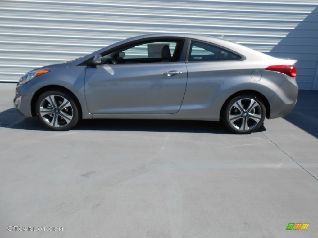 2013 Elantra Coupe SE - Titanium Gray Metallic / Gray photo #6