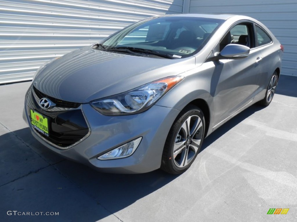 2013 Elantra Coupe SE - Titanium Gray Metallic / Gray photo #7