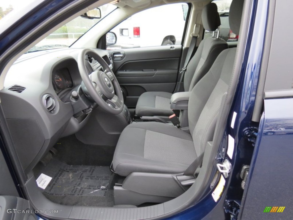 Dark Slate Gray Interior 2014 Jeep Compass Sport Photo #78666857