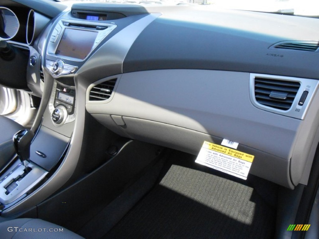2013 Elantra Coupe SE - Titanium Gray Metallic / Gray photo #17
