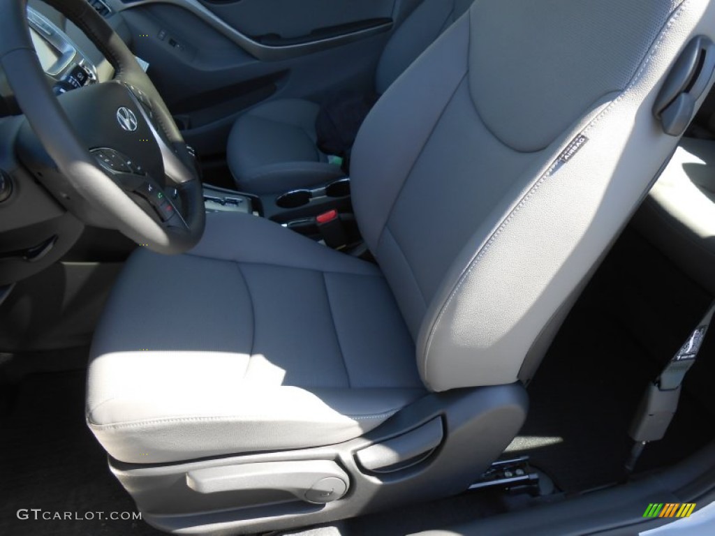 2013 Elantra Coupe SE - Titanium Gray Metallic / Gray photo #20