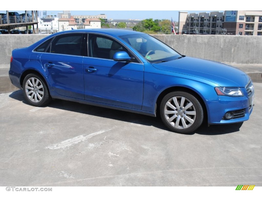 Aruba Blue Pearl Effect 2009 Audi A4 2.0T Sedan Exterior Photo #78667645