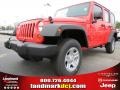 2013 Rock Lobster Red Jeep Wrangler Unlimited Sport 4x4  photo #1