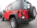 2013 Rock Lobster Red Jeep Wrangler Unlimited Sport 4x4  photo #2
