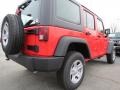 2013 Rock Lobster Red Jeep Wrangler Unlimited Sport 4x4  photo #3