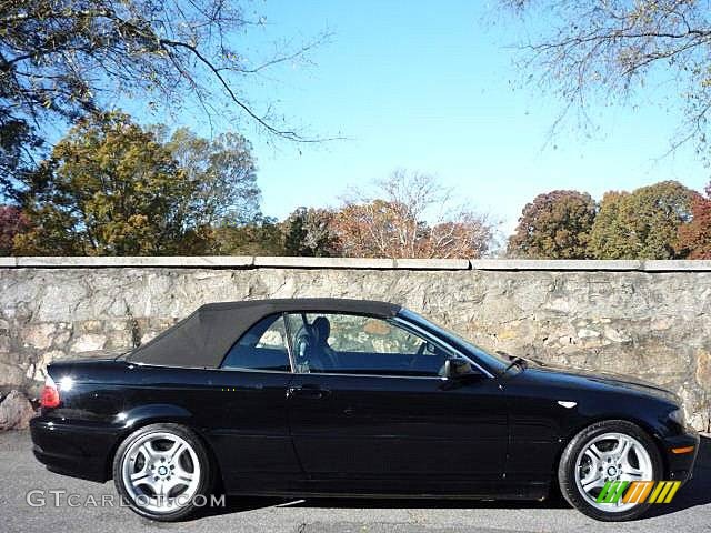 2005 3 Series 330i Convertible - Jet Black / Black photo #11