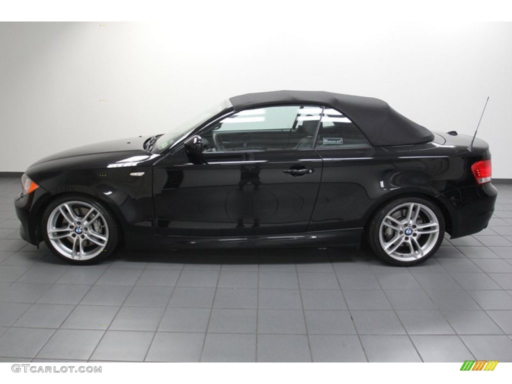 Jet Black 2011 BMW 1 Series 135i Convertible Exterior Photo #78670024