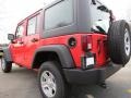 2013 Rock Lobster Red Jeep Wrangler Unlimited Sport 4x4  photo #2