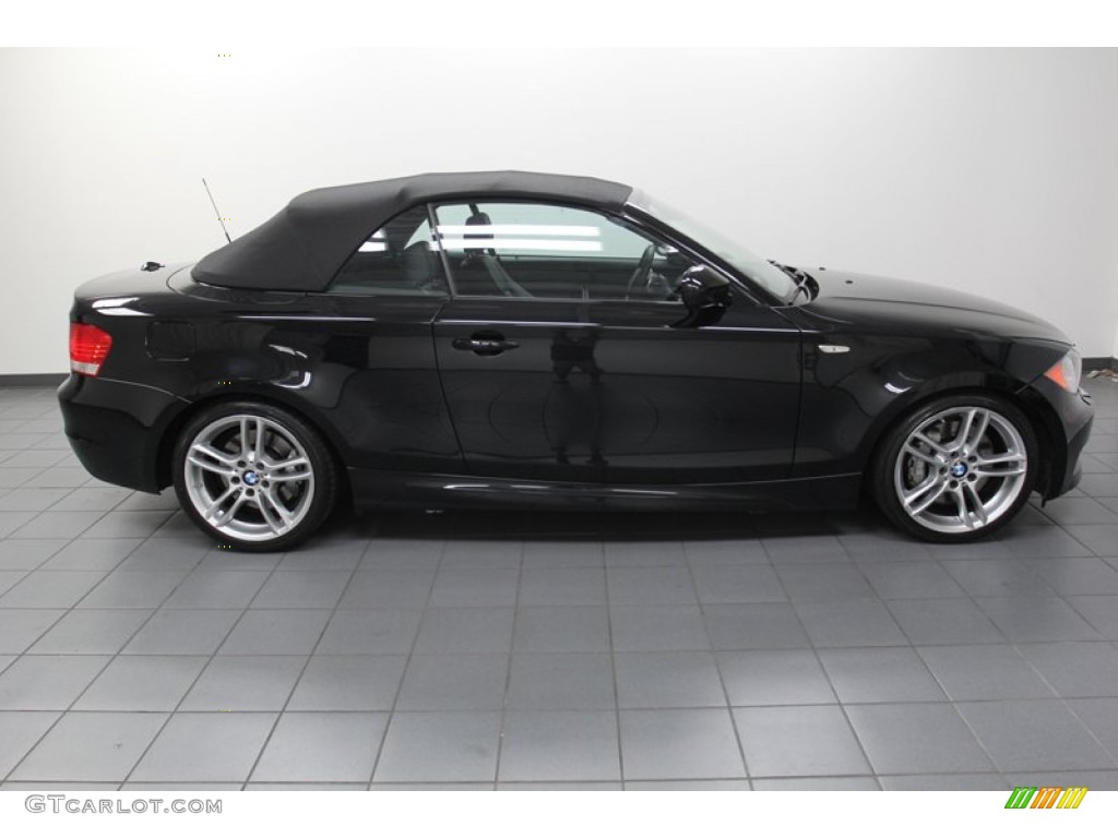 Jet Black 2011 BMW 1 Series 135i Convertible Exterior Photo #78670147