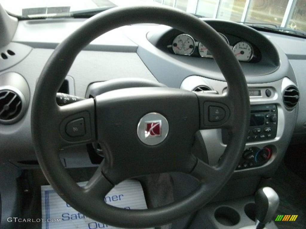 2005 Saturn ION 3 Sedan Gray Steering Wheel Photo #78670214