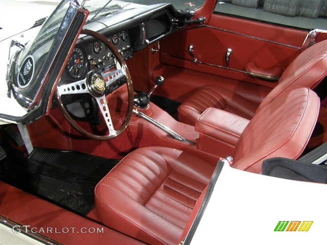 1966 Jaguar 4.2 E-Type Convertible LHD, White / Red, Interior 1966 Jaguar E-Type XKE 4.2 Roadster Parts