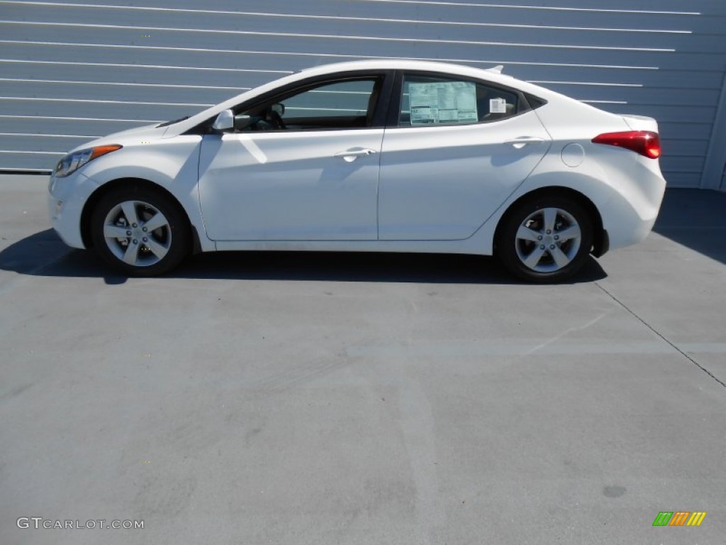 2013 Elantra GLS - Shimmering White / Beige photo #6