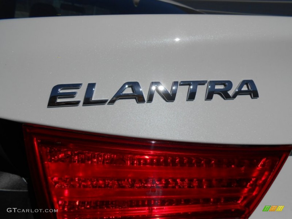 2013 Elantra GLS - Shimmering White / Beige photo #14