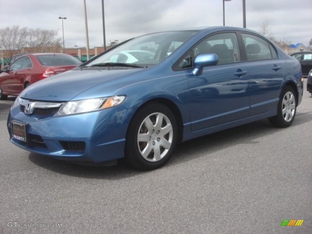 Atomic Blue Metallic 2011 Honda Civic LX Sedan Exterior Photo #78671601