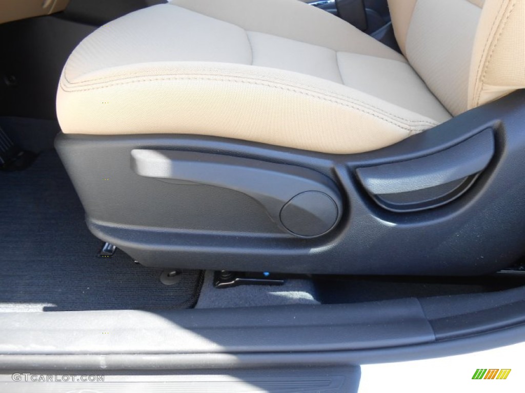 2013 Elantra GLS - Shimmering White / Beige photo #23