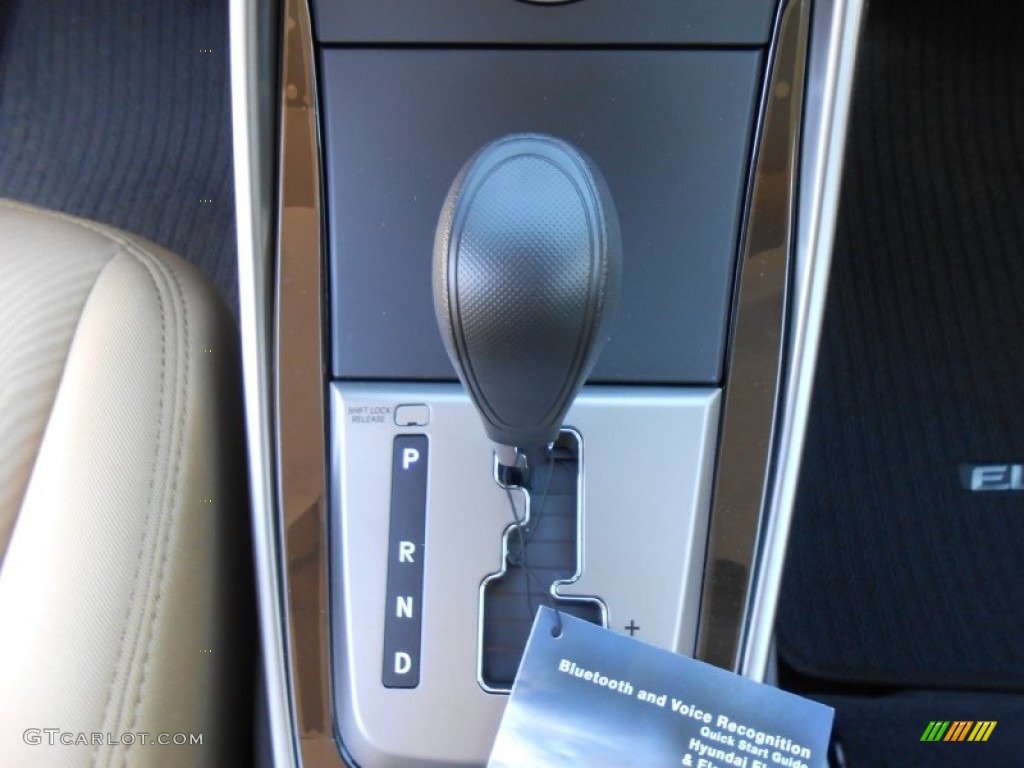 2013 Elantra GLS - Shimmering White / Beige photo #28