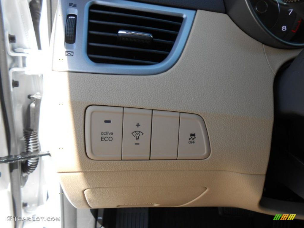 2013 Elantra GLS - Shimmering White / Beige photo #31