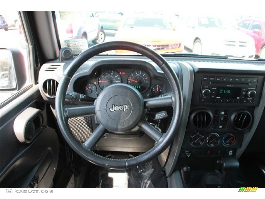 2008 Wrangler Unlimited X 4x4 - Black / Dark Slate Gray/Med Slate Gray photo #11