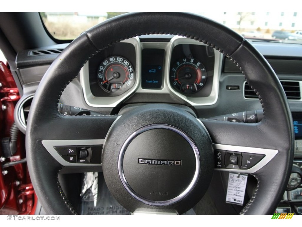 2011 Chevrolet Camaro SS/RS Coupe Black Steering Wheel Photo #78673451