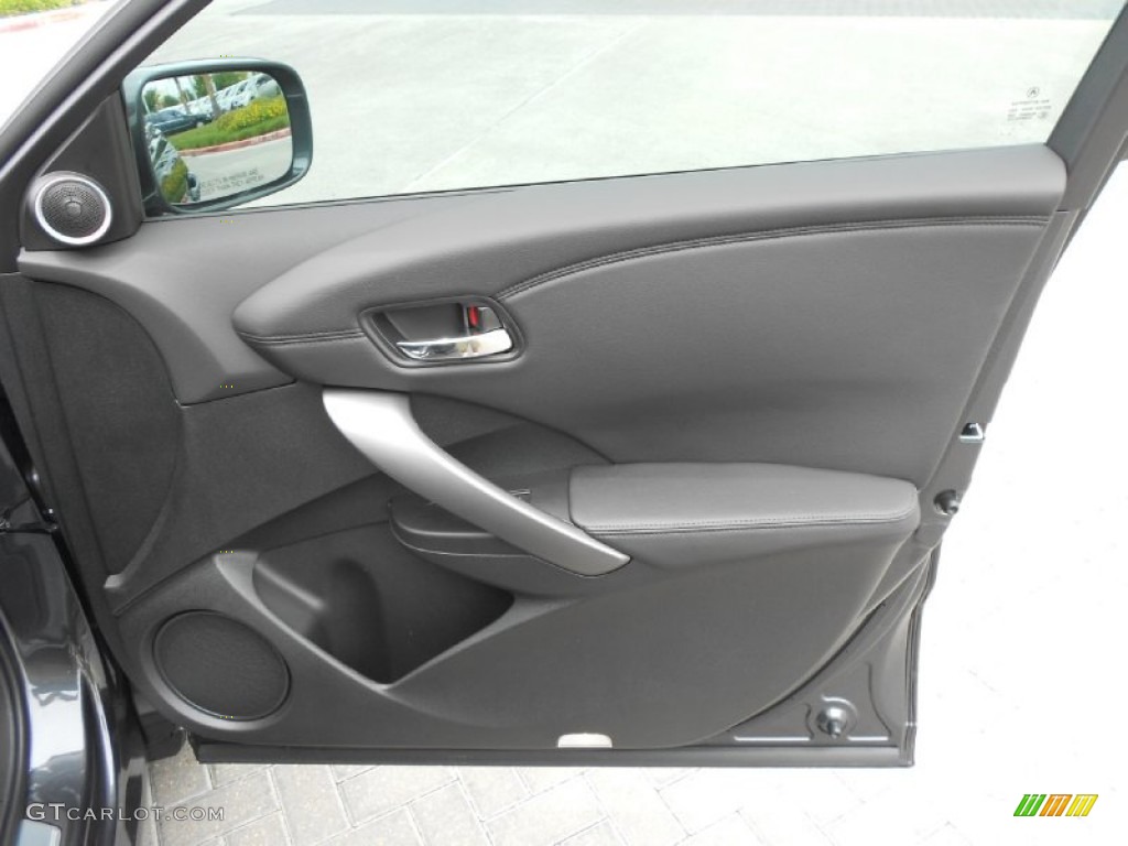 2013 Acura RDX Standard RDX Model Ebony Door Panel Photo #78673479
