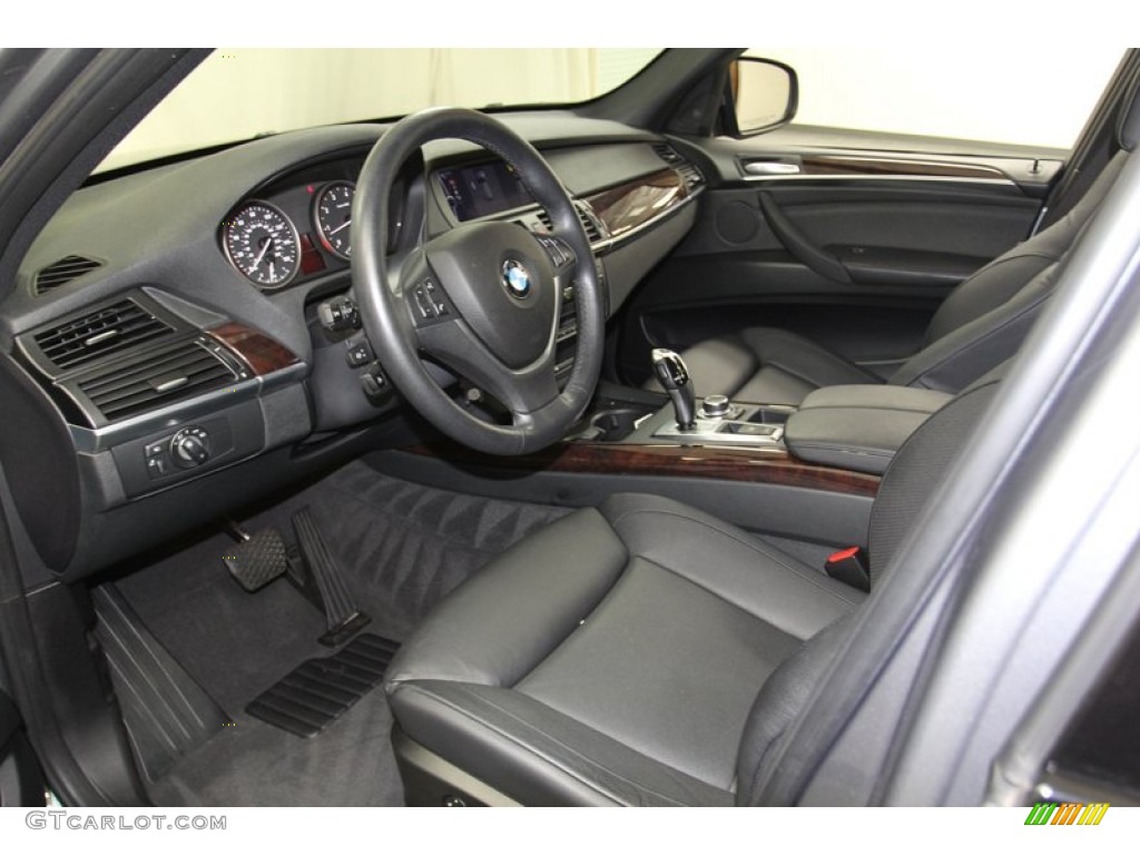 Black Interior 2011 BMW X5 xDrive 50i Photo #78673507