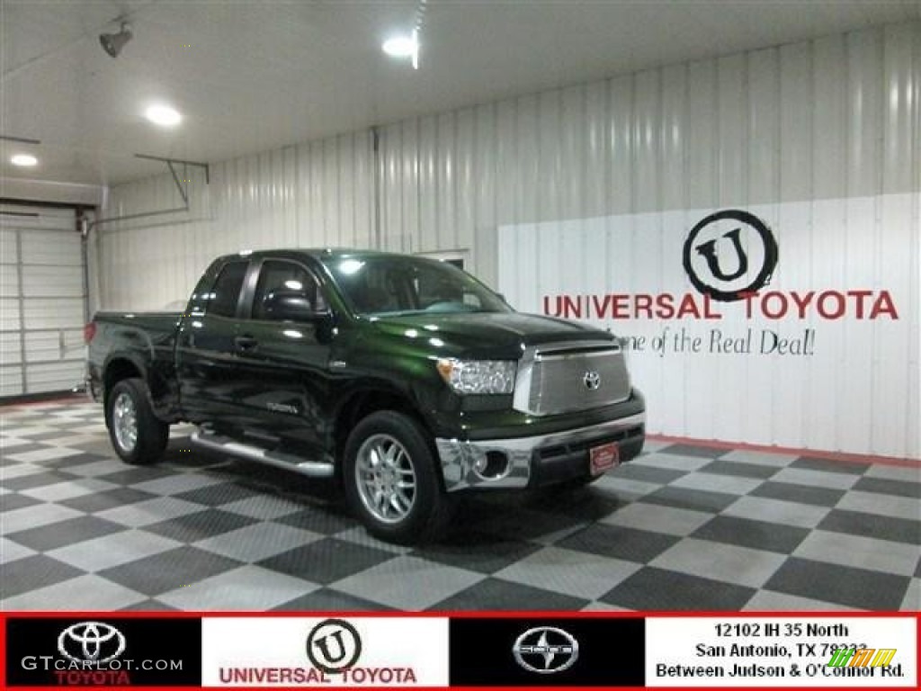 2011 Tundra Texas Edition Double Cab - Spruce Green Mica / Sand Beige photo #1