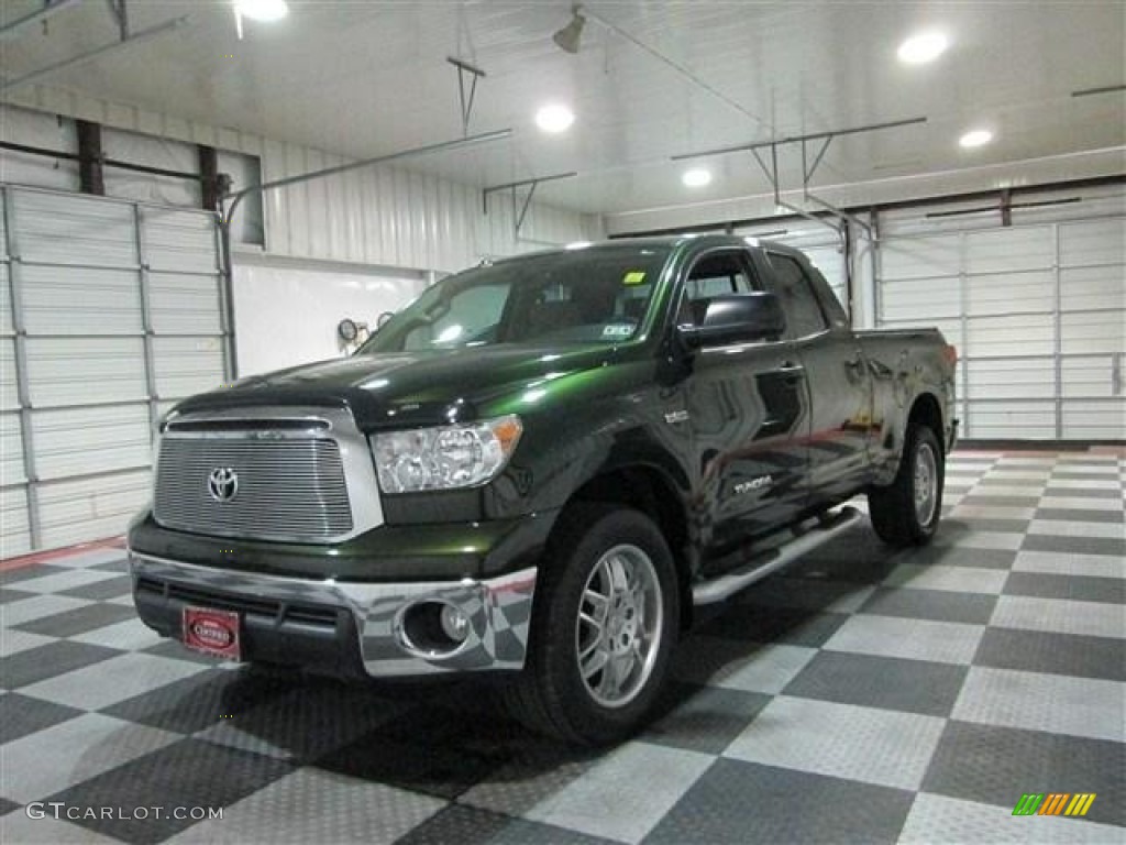 2011 Tundra Texas Edition Double Cab - Spruce Green Mica / Sand Beige photo #3