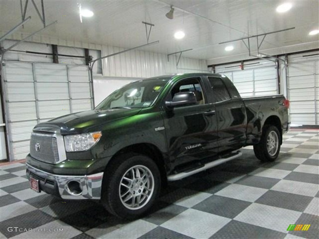 2011 Tundra Texas Edition Double Cab - Spruce Green Mica / Sand Beige photo #4