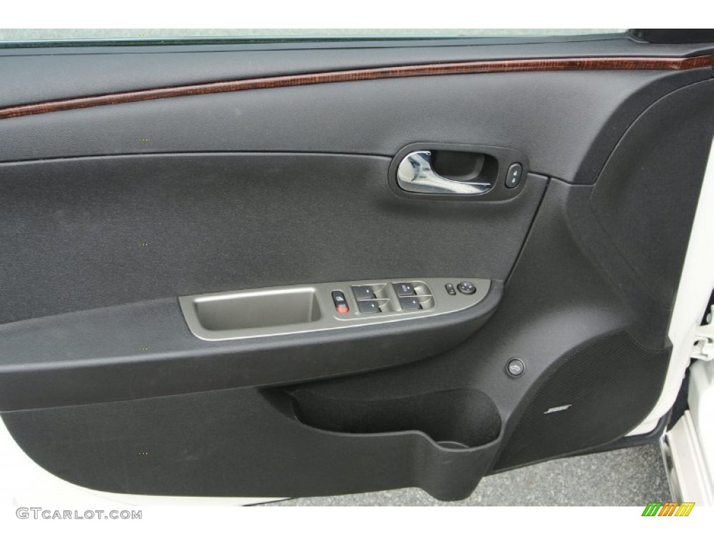 2012 Chevrolet Malibu LTZ Ebony Door Panel Photo #78675025