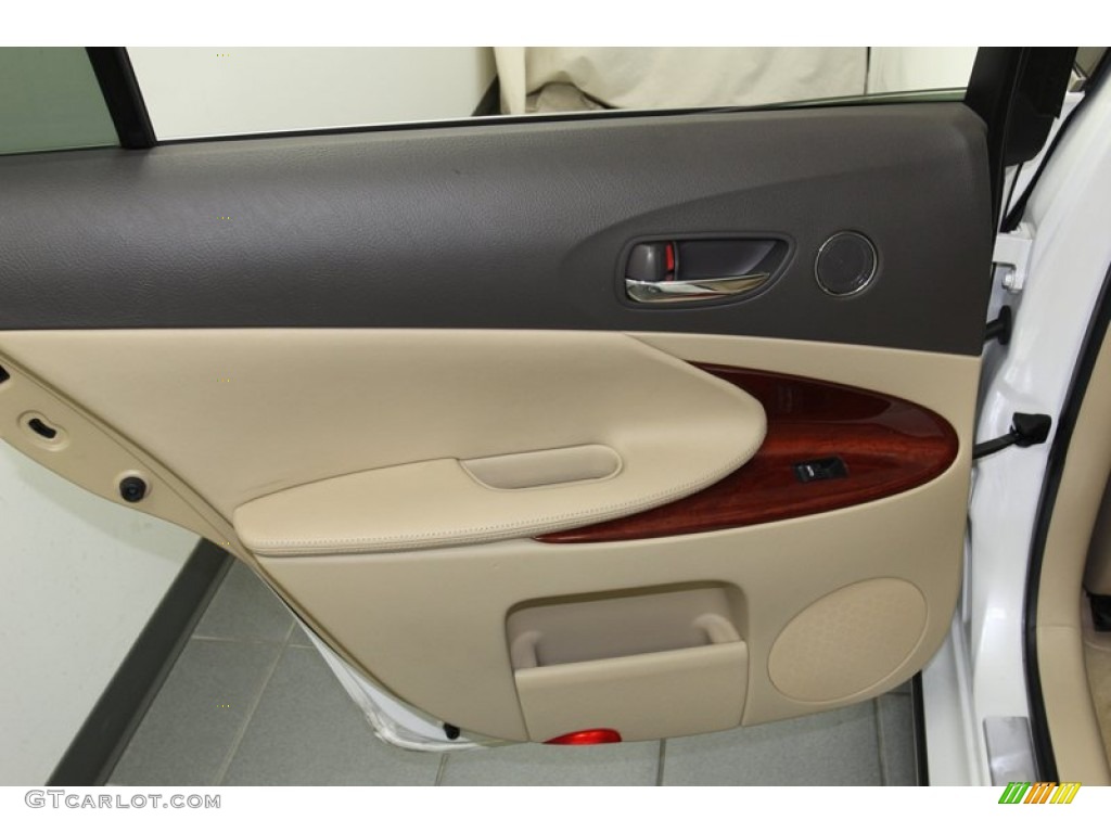 2008 Lexus GS 450h Hybrid Cashmere Door Panel Photo #78675942