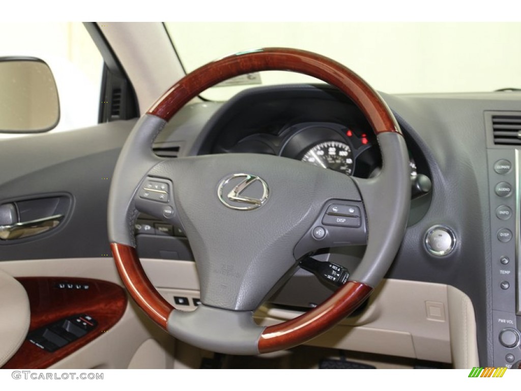 2008 Lexus GS 450h Hybrid Cashmere Steering Wheel Photo #78675982