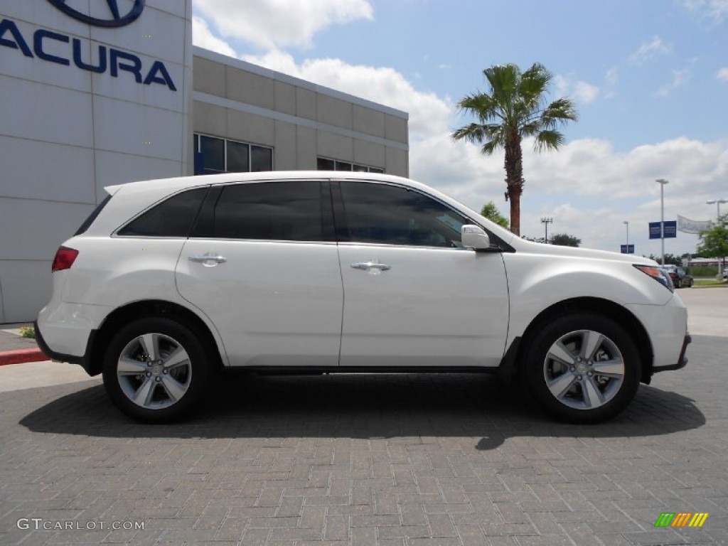 2013 MDX SH-AWD Technology - Aspen White Pearl / Parchment photo #8