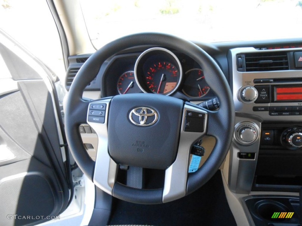 2013 4Runner SR5 - Blizzard White Pearl / Sand Beige Leather photo #30