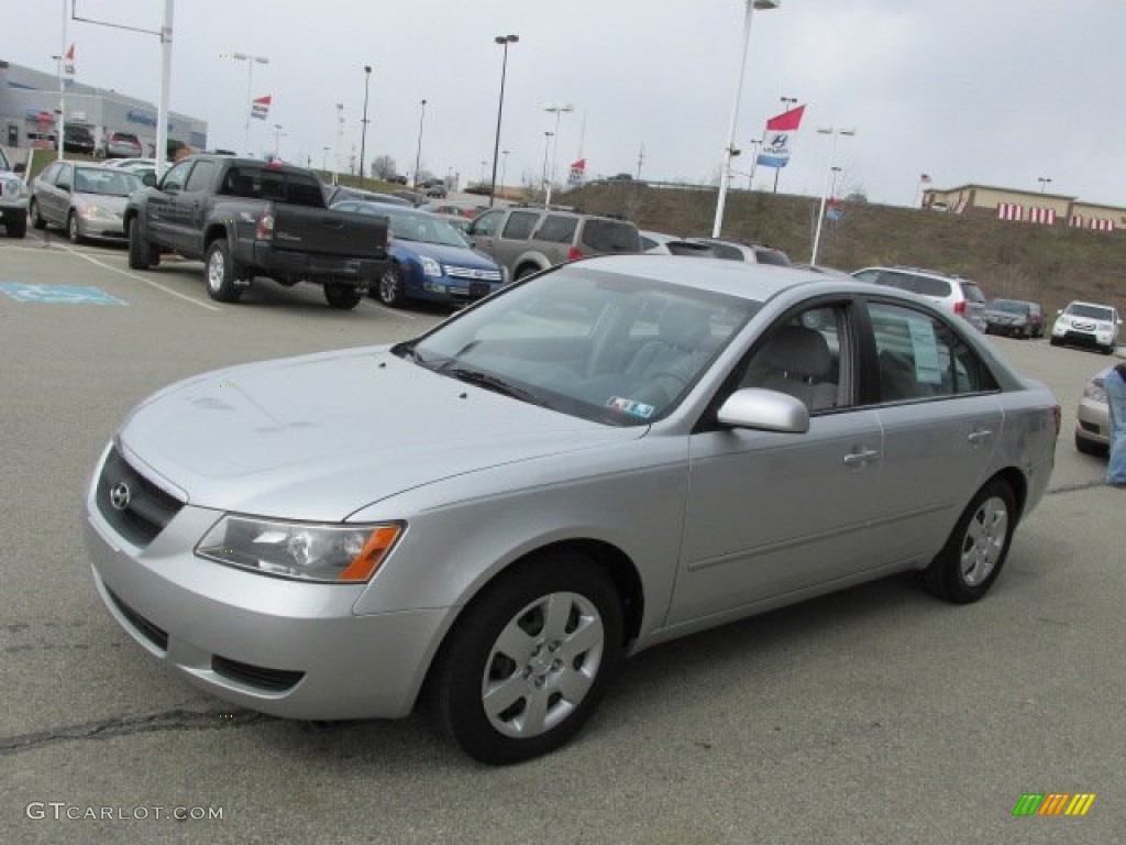 Bright Silver 2007 Hyundai Sonata GLS Exterior Photo #78677302